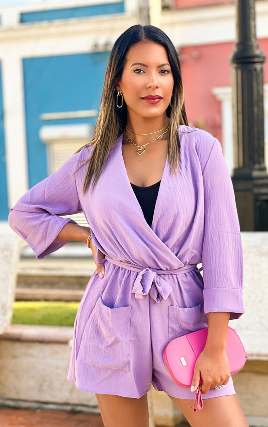 Soft Lilac Romper