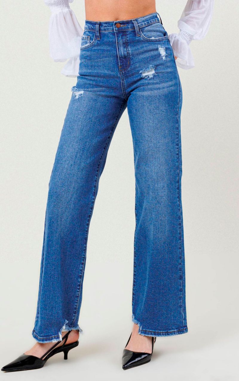 Vibrant MIU Wide Leg Jean